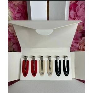 Elegant Hair Clip Collection - Red, Beige, Black